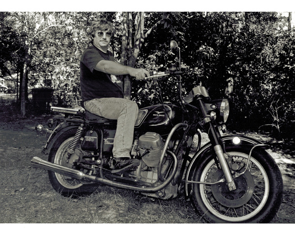 Jeff on his motorcycle